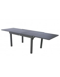 Achat Table Piazza extensible 10 places - Aluminium Graphite - Hespéride