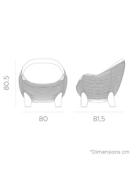 Achat NEWGARDEN - Fauteuil d'extérieur ARUBA - Blanc opaque