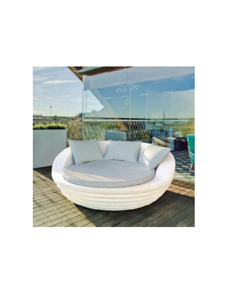 Achat NEWGARDEN - Lit balinais FORMENTERA - Blanc opaque