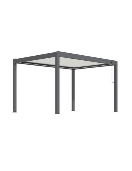 Achat PROLOISIRS - Pergola bioclimatique ERIS - 3x3 mètres - Aluminium - Grey