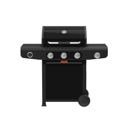 BARBECOOK - Barbecue à gaz Siesta 310 noir - 3 brûleurs + 1 latéral
