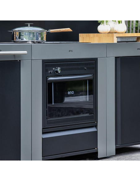 Achat ENO - Module de cuisine avec plaques de cuisson et four à gaz - MODULO - Gris cargo