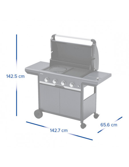 Achat CAMPINGAZ - Barbecue gaz Select 4 EXS - Grille et plancha