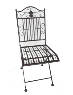 FLEUR - Chaise de jardin en fer