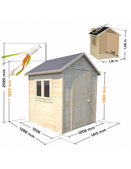 SOULET - Maisonnette en bois GARANCE - Enfants 3 à 12 ans