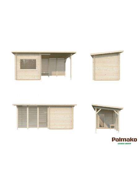 PALMAKO Sauna SANNA 4.1 + 5.9 m²