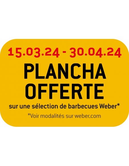 WEBER - Barbecue à gaz Genesis E415 noir et inox - Offre plancha offerte par Weber