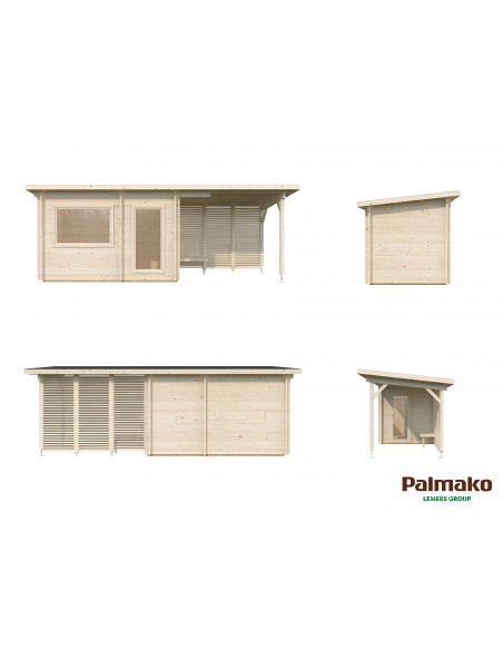 PALMAKO Sauna Sanna 6.8 + 5.9 m²