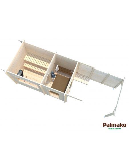 PALMAKO Sauna Sanna 6.8 + 5.9 m²