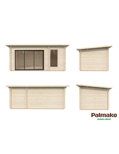 PALMAKO Sauna Sanna 12.8 m² Slide