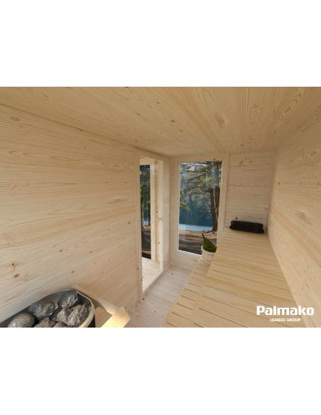 PALMAKO Sauna Sanna 12.8 m² Slide