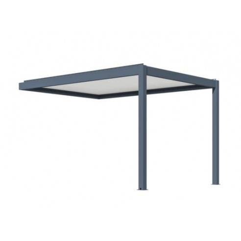 Achat OCEO - Extension pergola bioclimatique autoportée ZEPHIR - 3x4 mètres - Aluminium/Lames - GREY