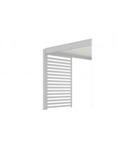 Achat OCEO - Claustra pour côté 3 mètres - Pergola adossée ZEPHIR - Aluminium / Lames - BLANC