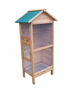 HABRITA - Cage à oiseaux en bois 0.42 m²