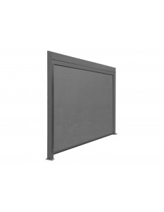 Achat OCEO - Rideau côté 4M pour pergola adossée ZEPHIR - Aluminium / TPEP - GREY