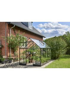 HALLS - Serre de jardin Qube 6.4 m² verre trempé de 3 mm