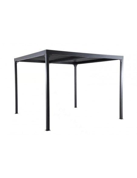 CREADOR - Tonnelle bioclimatique KIRO - 3 x 3 mètres - Anthracite / Gris clair