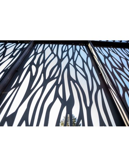 HABRITA - Panneaux moucharabieh pour pergola PER 3630 BI et PER 3660 BI - 5 pièces