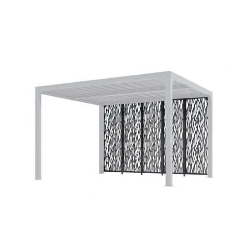 HABRITA - Panneaux moucharabieh pour pergola PER 3630 BI et PER 3660 BI - 5 pièces