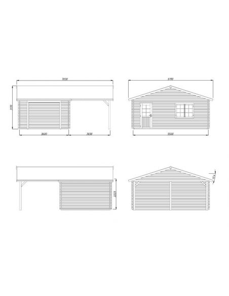 PALMAKO - Garage Roger 19 m² + 16.2 - 44 mm