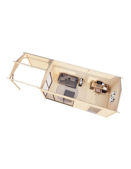 PALMAKO - Abri de jardin Amanda 17.1 + 7.8 m²