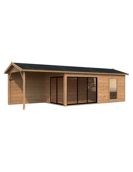PALMAKO - Abri de jardin Amanda 17.1 + 7.8 m²