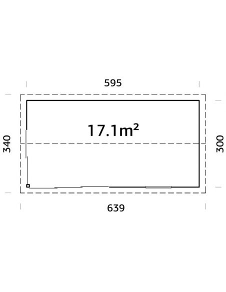 PALMAKO - Abri de jardin Amanda 17.1 m²