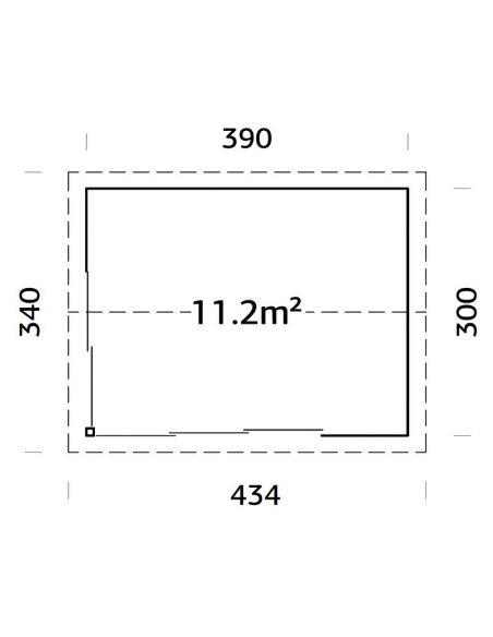 PALMAKO - Abri de jardin Amanda 11.2 m² 