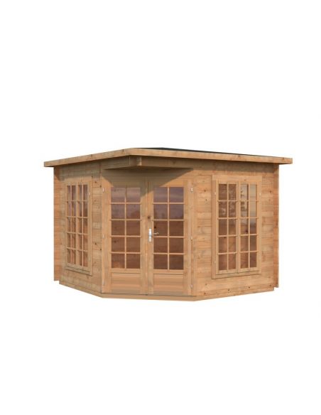 PALMAKO - Tonnelle de jardin Mélanie Low 7 m² avec plancher - 28 mm