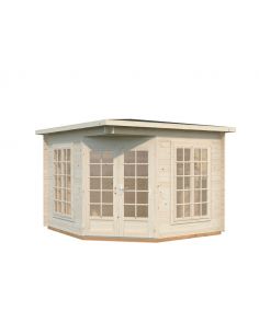 PALMAKO - Tonnelle de jardin Mélanie Low 7 m² avec plancher - 28 mm
