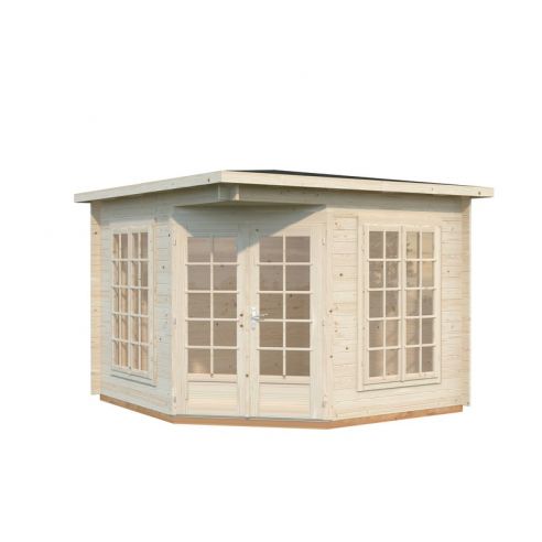 PALMAKO - Tonnelle de jardin Mélanie Low 7 m² avec plancher - 28 mm
