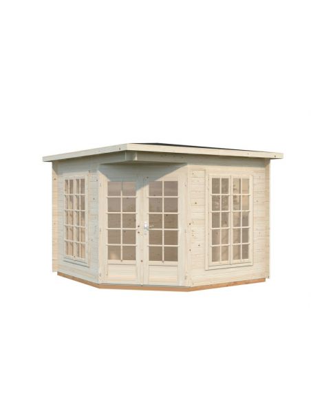 PALMAKO - Tonnelle de jardin Mélanie Low 7 m² avec plancher - 28 mm