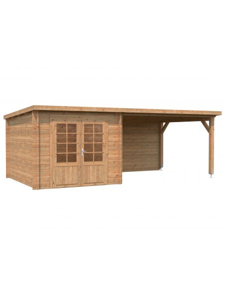 PALMAKO - Abri de jardin Ella 6.9 m² + 10 m² - 28 mm