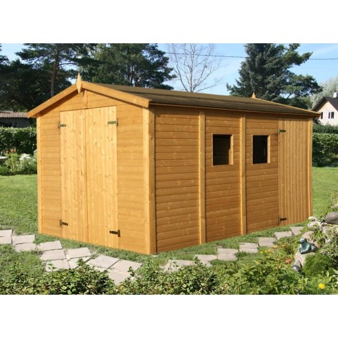 Abri de jardin Dan 10 m² avec plancher