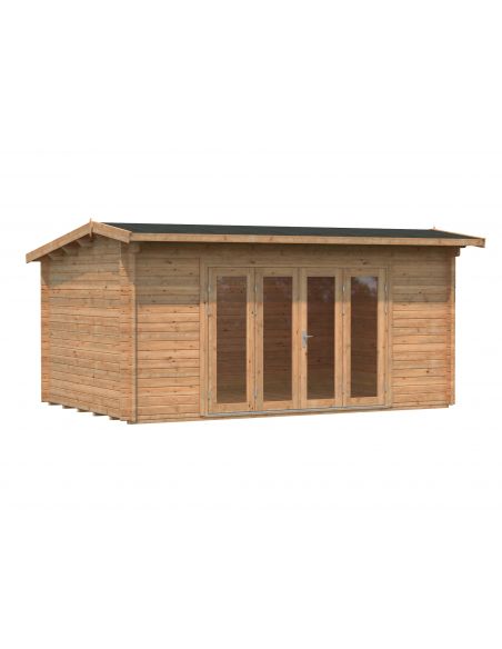 PALMAKO - Abri de jardin Ines 13.7 m² avec plancher - 44 mm