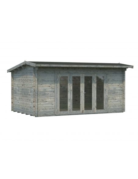 PALMAKO - Abri de jardin Ines 13.7 m² avec plancher - 44 mm