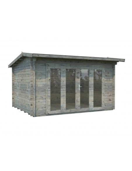 PALMAKO -Abri de jardin Ines 11.1 m² avec plancher en bois - 44 mm