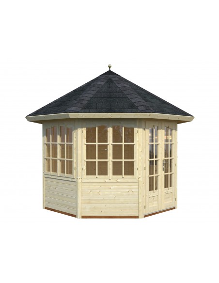 Tonnelle de jardin Véronica 6.7 m² avec plancher en bois massif 28 mm