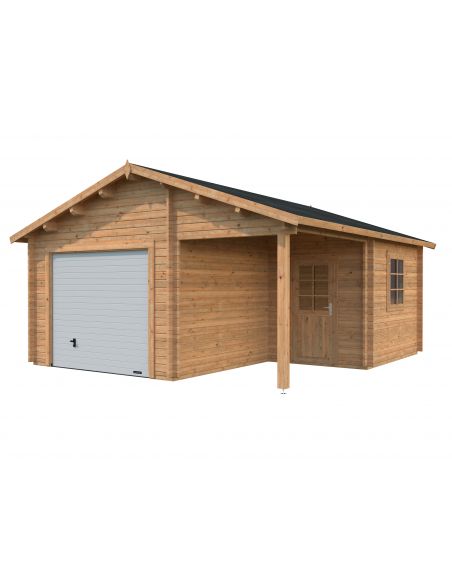 PALMAKO - Garage Roger 21.9 m² + 5.2 m² en bois - 44 mm