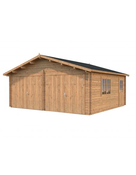 PALMAKO - Double garage Roger 28.4 m² en bois - 44 mm