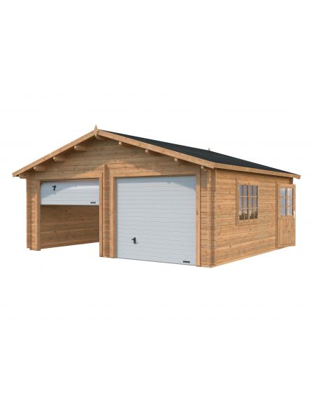 PALMAKO - Double garage Roger 28.4 m² en bois - 44 mm