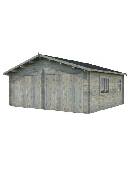 PALMAKO - Double garage Roger 28.4 m² en bois - 44 mm