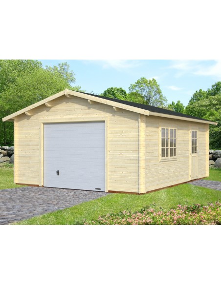 Garage Roger 25 m² au choix en bois massif  44 mm