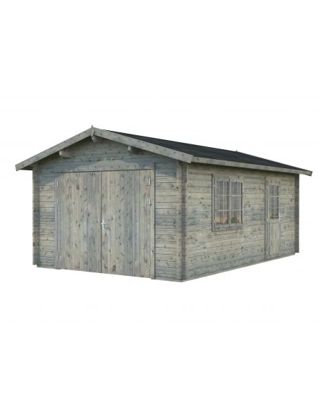 PALMAKO - Garage Roger 19 m² en bois - 44 mm