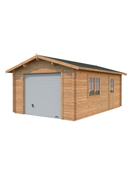 PALMAKO - Garage Roger 19 m² en bois - 44 mm