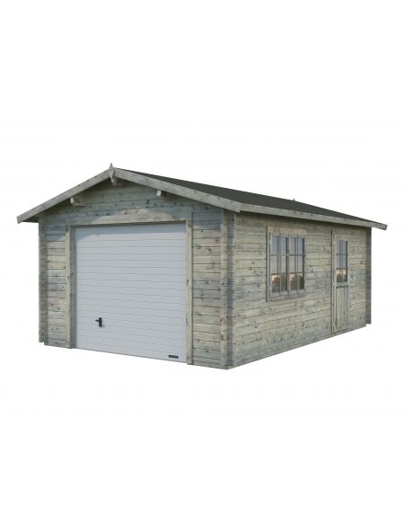 PALMAKO - Garage Roger 19 m² en bois - 44 mm
