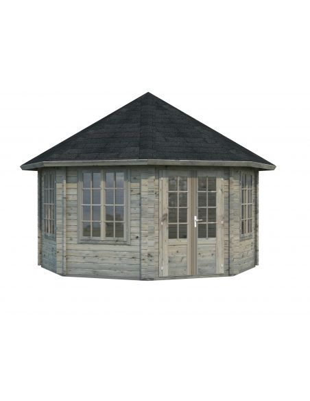 PALMAKO - Tonnelle de jardin Hanna 14.1 m² avec plancher - 44 mm