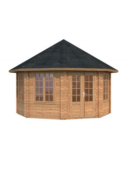 PALMAKO - Tonnelle de jardin Hanna 14.1 m² avec plancher - 44 mm
