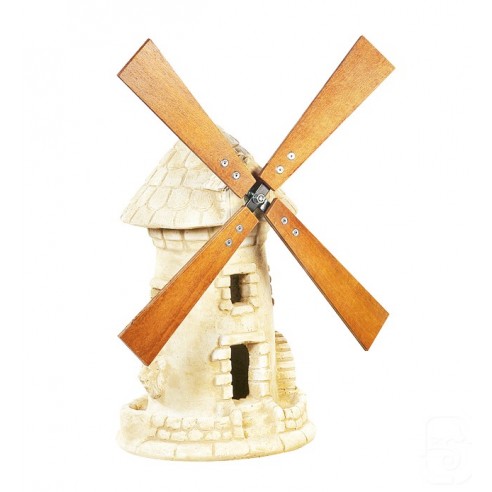 Moulin à Vent au choix avec roue patiné vieilli