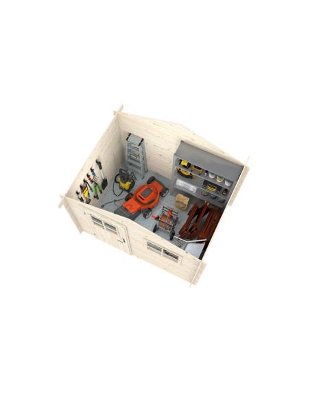 WHITE WOOD - Abri de jardin Rimini I 4.3 m² - 19 mm